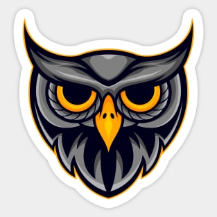 Head Owl Sticker
